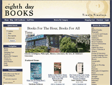 Tablet Screenshot of eighthdaybooks.com
